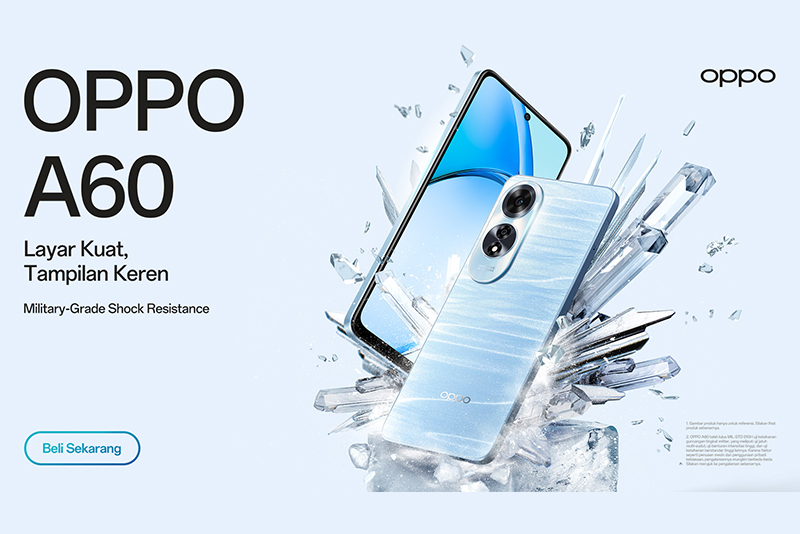 Antusias Tinggi, OPPO A60 Kini Tersedia Secara Luring