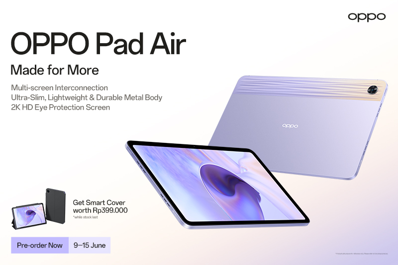 OPPO Luncurkan Pad Air Warna Baru & ROM Lebih Besar!