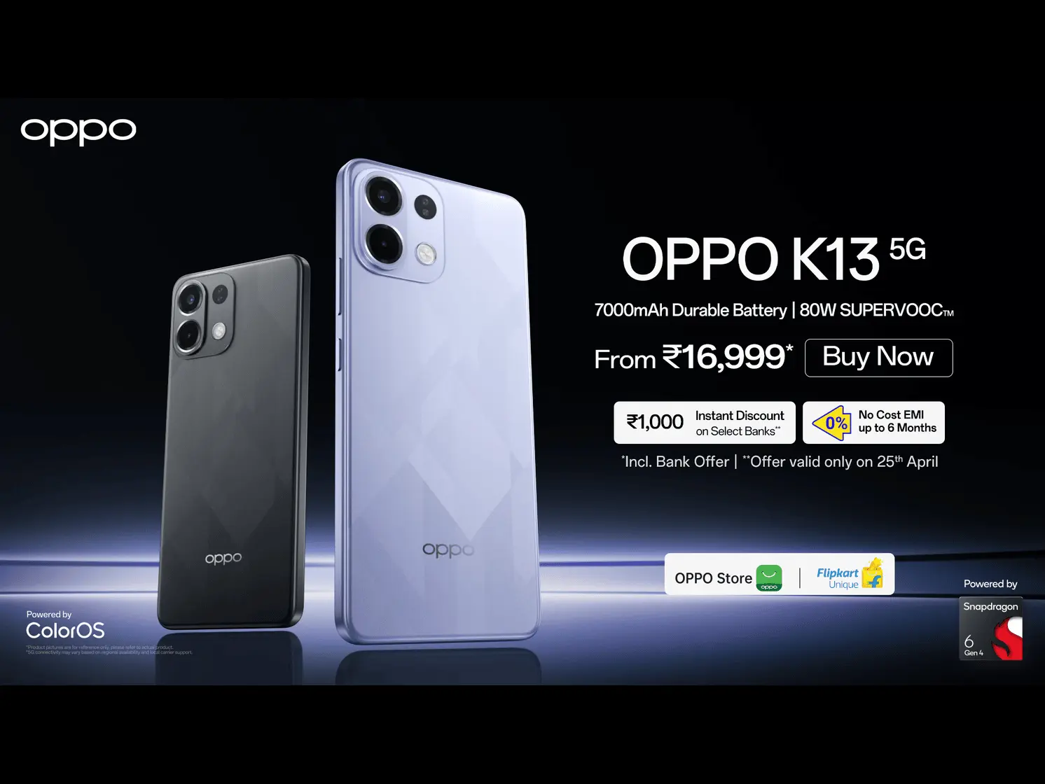 OPPO launches K13 5G - starting at INR 17,999