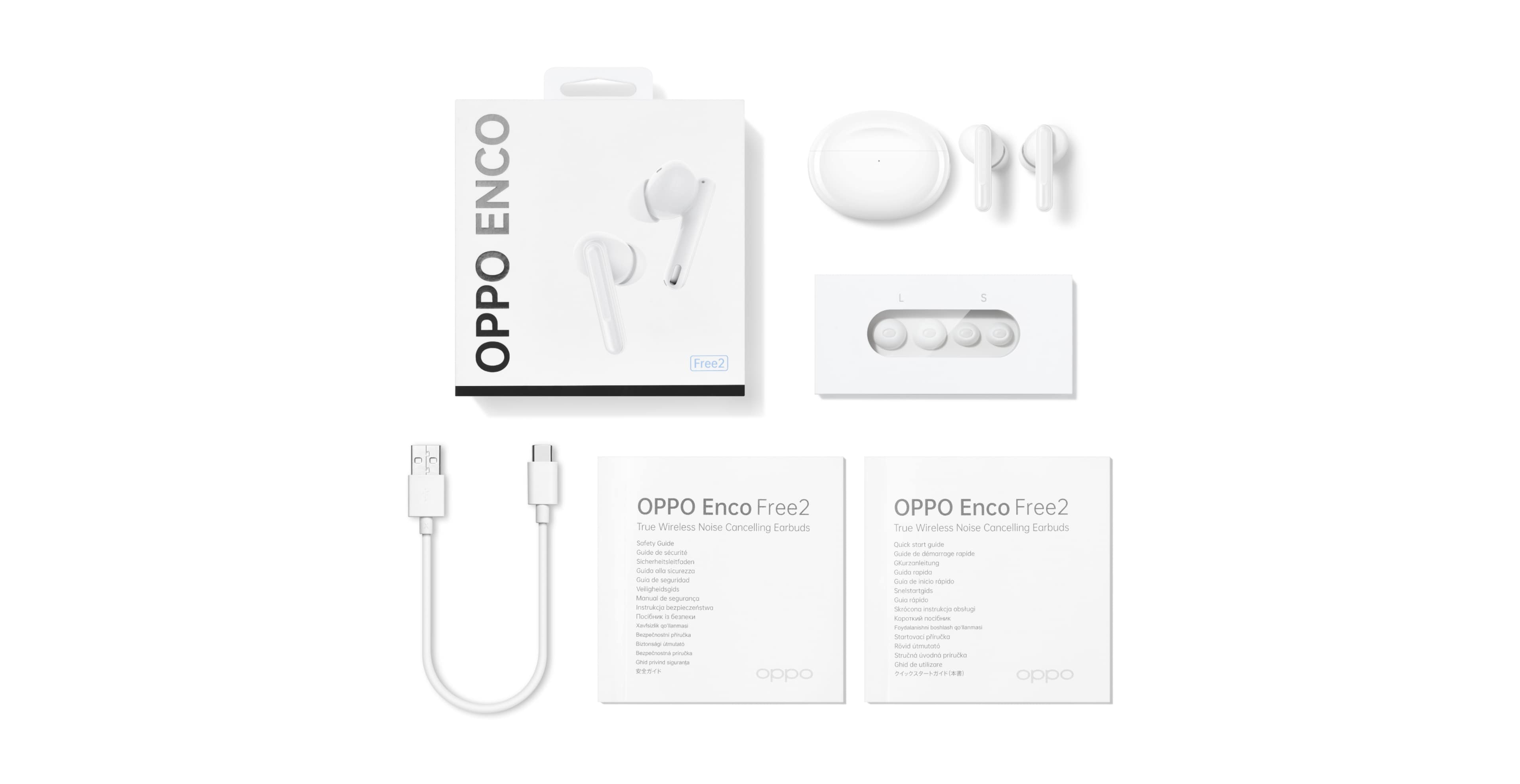 OPPO ENCO Free True Wireless Headphone (White)