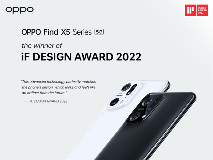 OPPO Find X5 Series Receives Prestigious iF DESIGN AWARD 2022 for its ...