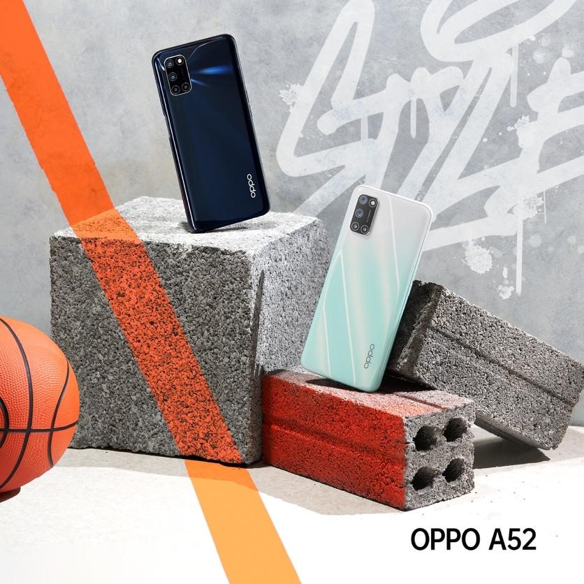 hai màu đen và bạc của oppo a52