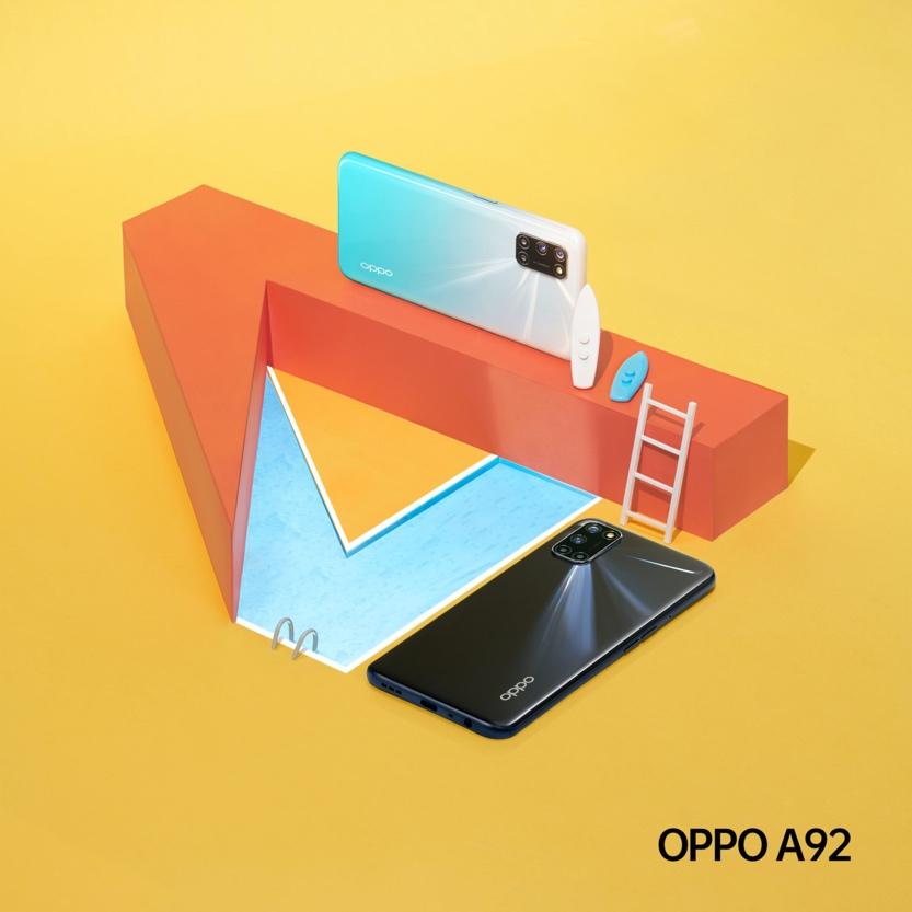 oppo a92 bạc và đen
