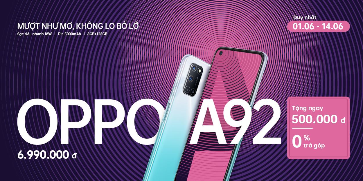 ưu đãi oppo a92
